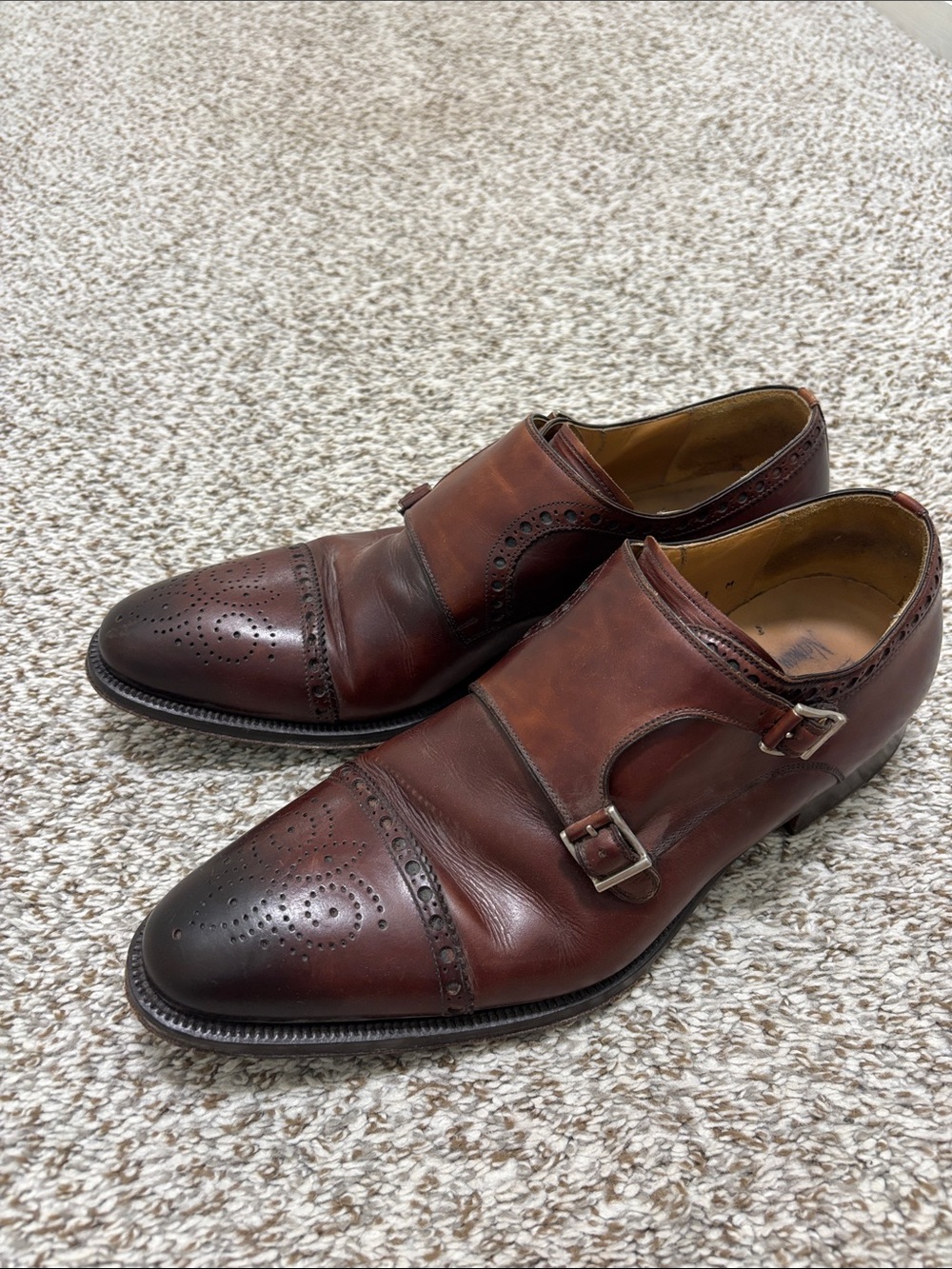 Magnanni Cap-Toe Double Monk Strap Loafers 11